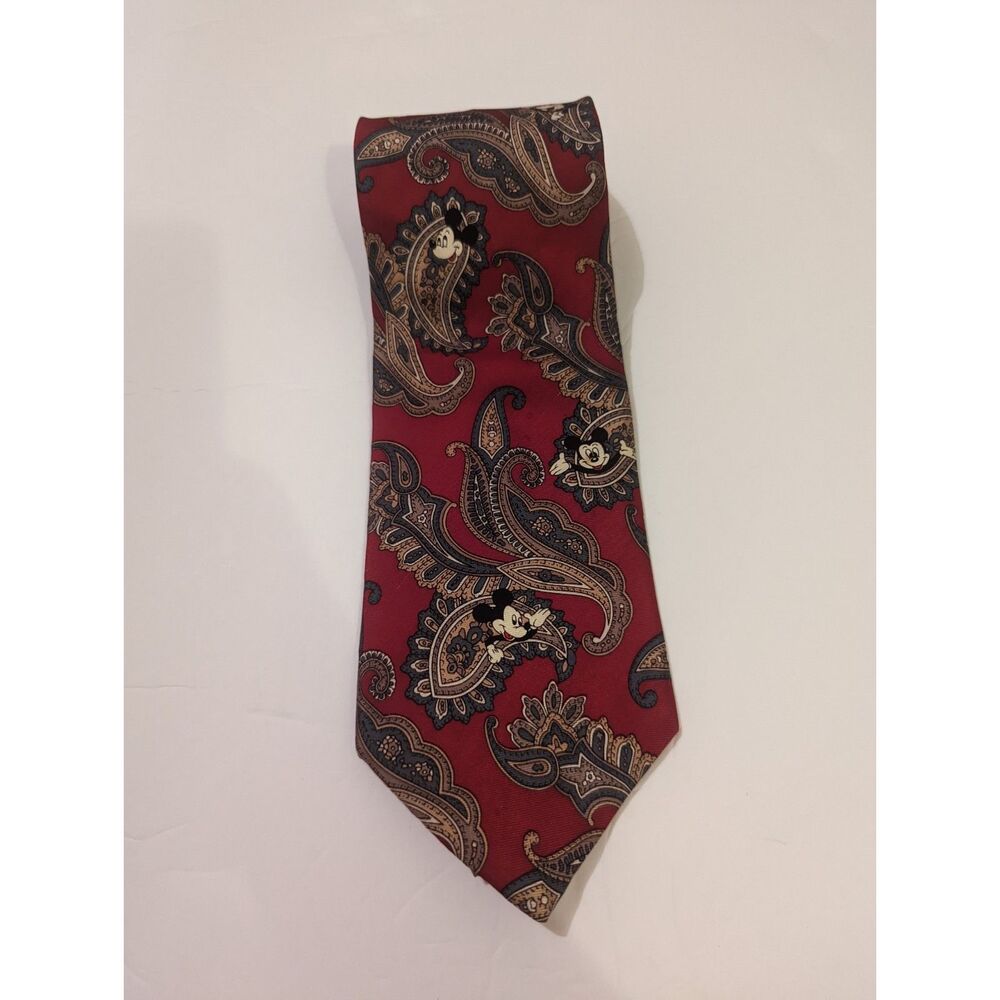 Vintage Disney‎ Mickey Mouse Tie 100% silk from disney store